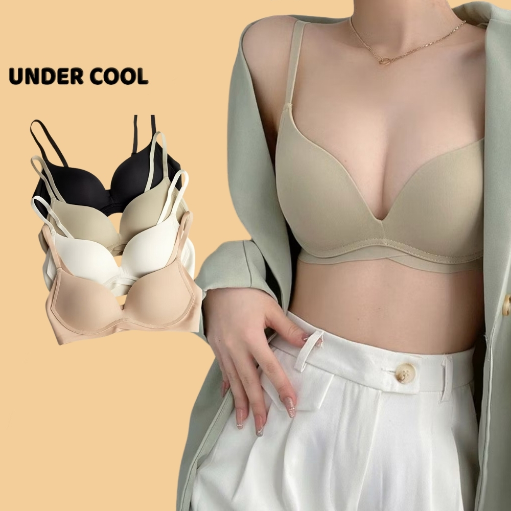 Áo ngực nữ không gọng đúc su UNDERCOOL, mút mỏng nâng nhẹ, mềm mịn thoáng khí, ôm dáng tự nhiên AL69