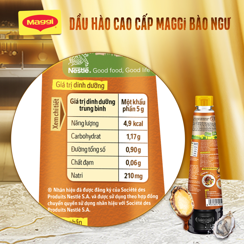Dầu Hào Cao Cấp MAGGI® Bào Ngư Mới 350g