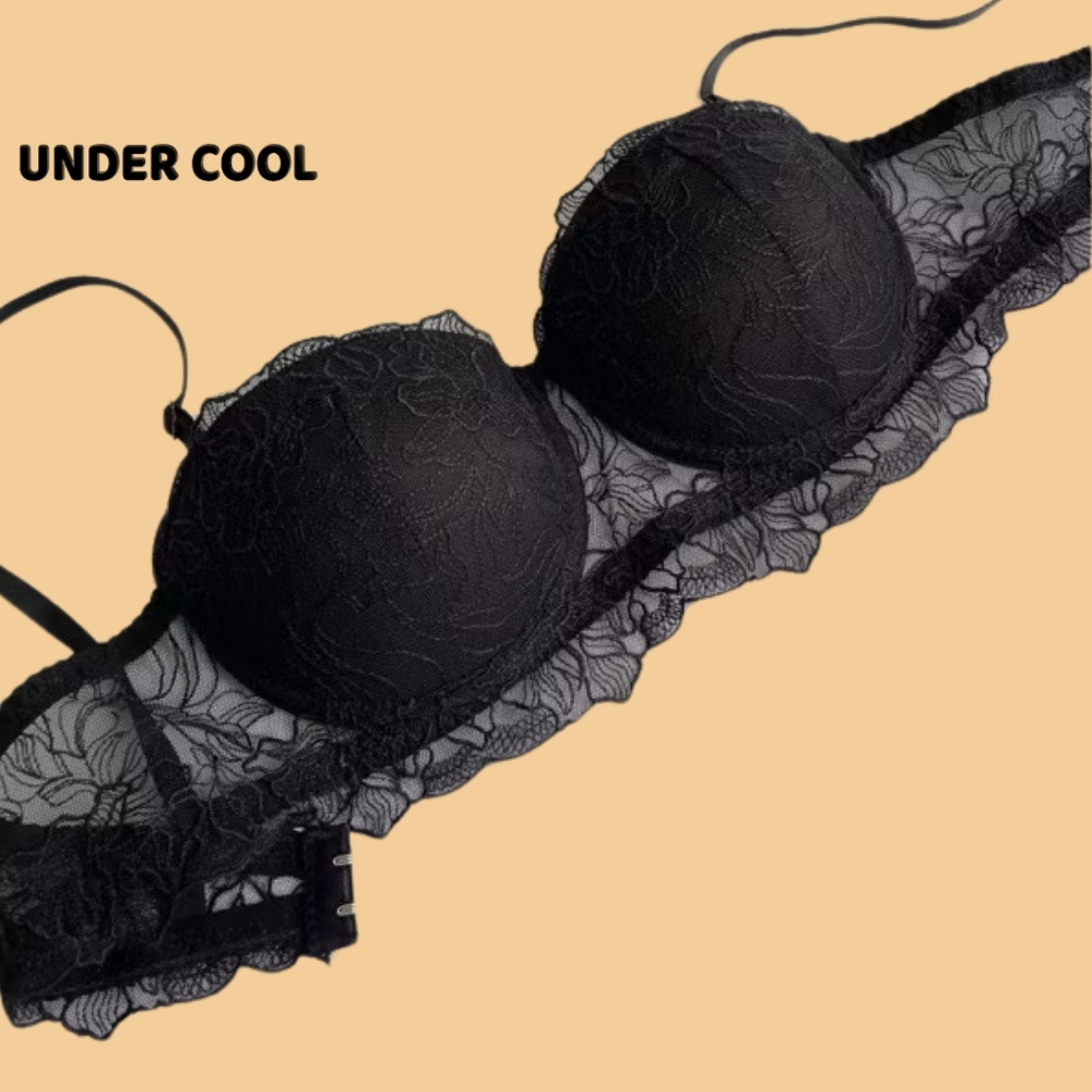 Áo Lót Ren Nữ UNDERCOOL Cúp Ngang Nâng Ngực Thiết Kế Ren Hoa Quyến Rũ Cao Cấp Êm Ái Gợi Cảm AL71