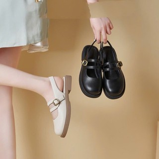 Giày sục nữ đế thấp , dép quai hậu nữ chất da mền đẹp Linhl Shop mã 23
