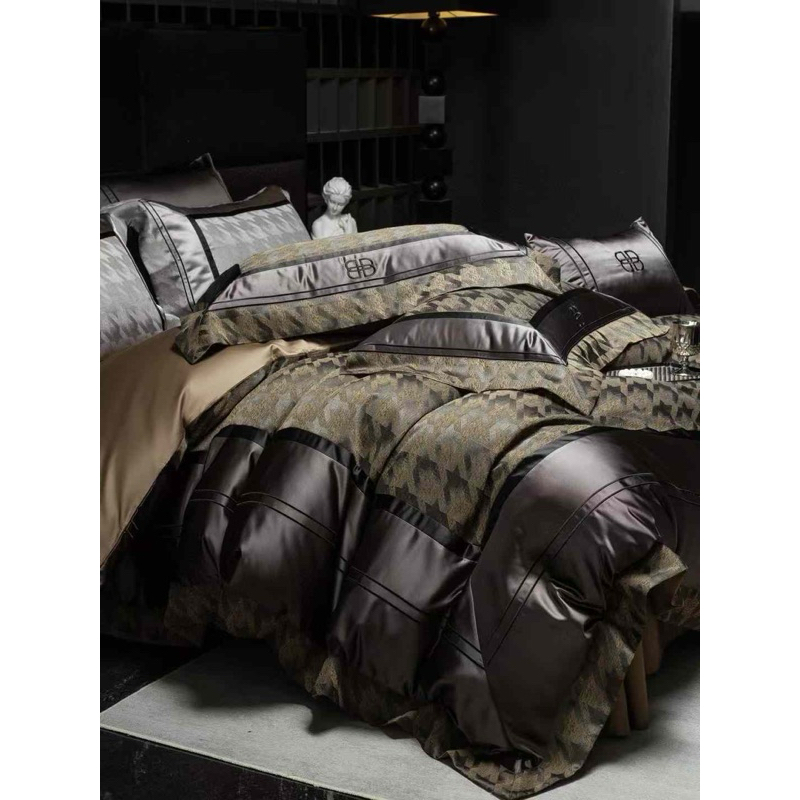 Bộ chăn ga gối gấm dệt MemMinbedding Luxury màu sắc đa dạng thiết kế thời thượng tinh tế-(TỔNG HỢP 16)