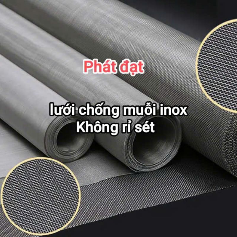Khổ cao 1m lưới muỗi inox 304 được làm 100% từ inox chống rỉ sét ...