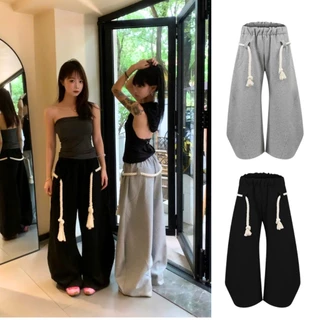 [Dây To Dài] BlueBloa Quần Suông Ống Thụng Chất Nỉ  - Quần Dài Jogger Unisex 2 Màu Eo Chun