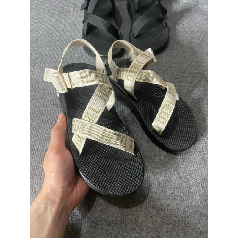 Giầy sandal Chaco nam đế thường dây chữ