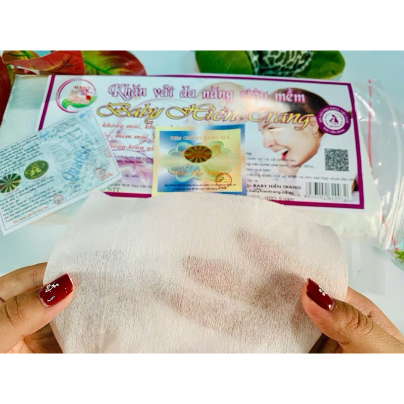 (SỈ 2 GÓI) Khăn khô đa năng siêu mềm Hiền Trang (Hàng 200gr / 1gói)