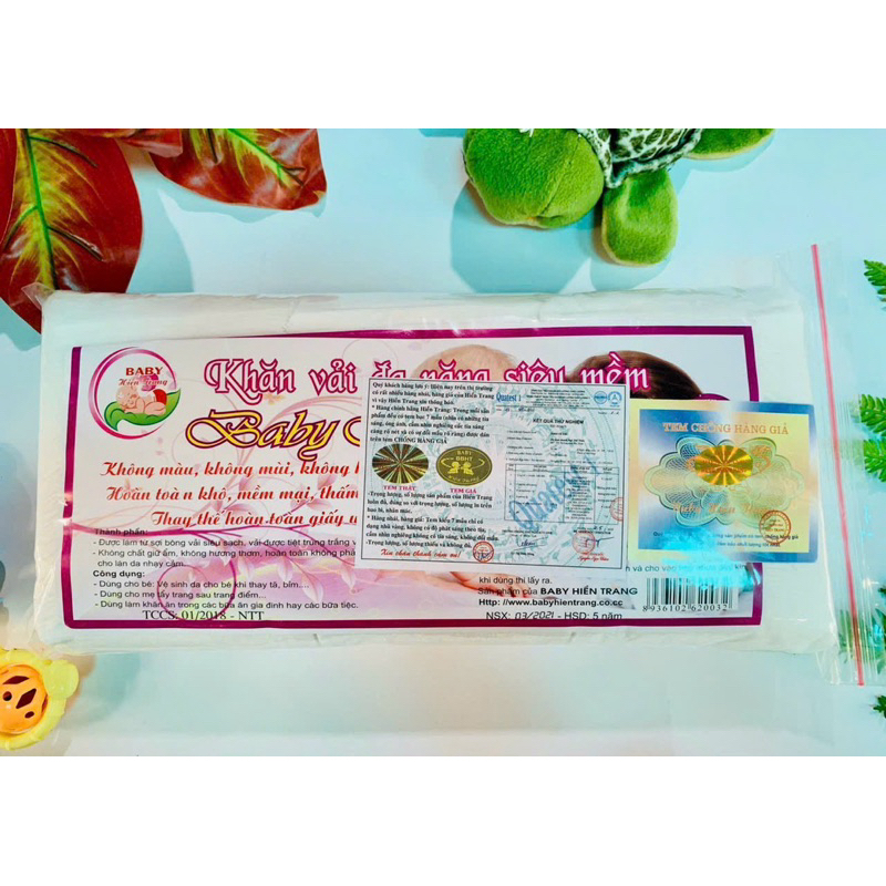 (SỈ 2 GÓI) Khăn khô đa năng siêu mềm Hiền Trang (Hàng 200gr / 1gói)
