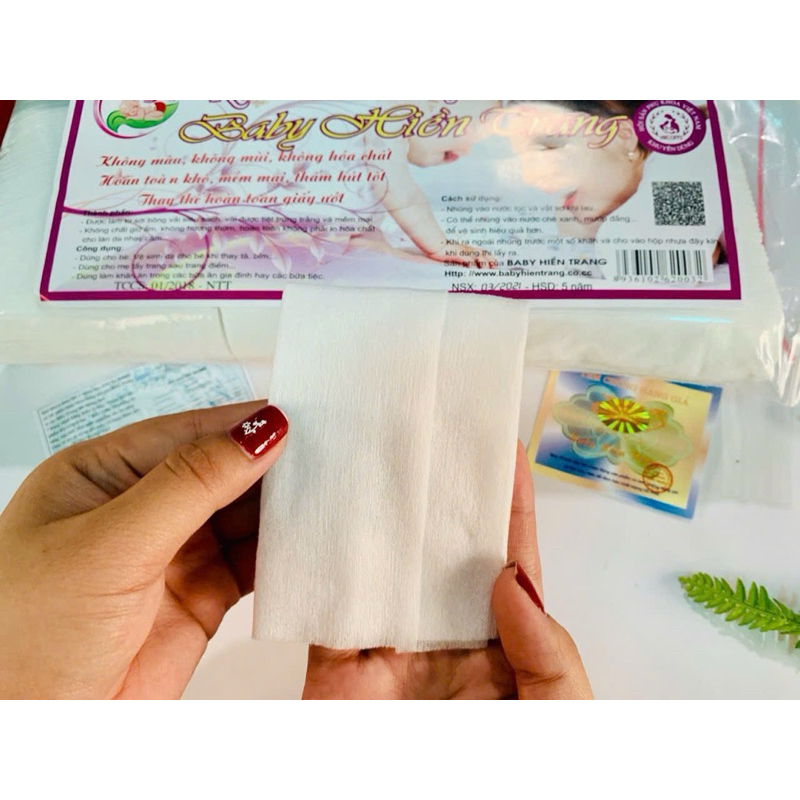 (SỈ 2 GÓI) Khăn khô đa năng siêu mềm Hiền Trang (Hàng 200gr / 1gói)