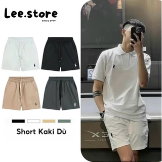 (COMBO 2 QUẦN) Short Nam Kaki Form Trên Gối Thêu Logo Ngựa Nổi Phong Cách Hàn Quốc Thoải Mái Thoáng Mát Lee Store