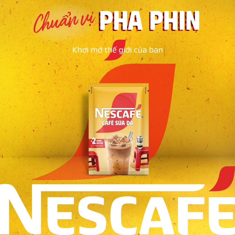 Bịch Cà phê Hòa tan NESCAFÉ CAFÉ SỮA ĐÁ 25 gói Nhân đôi sánh quyện