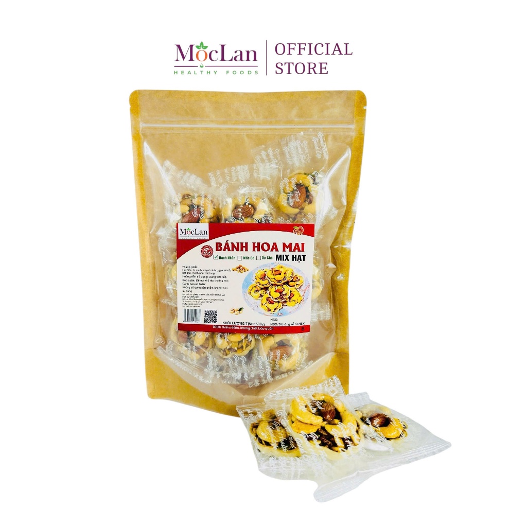 Ảnh Bánh Hoa mai mix hạt dinh dưỡng Mộc Lan Healthy - 250g, 500g 4
