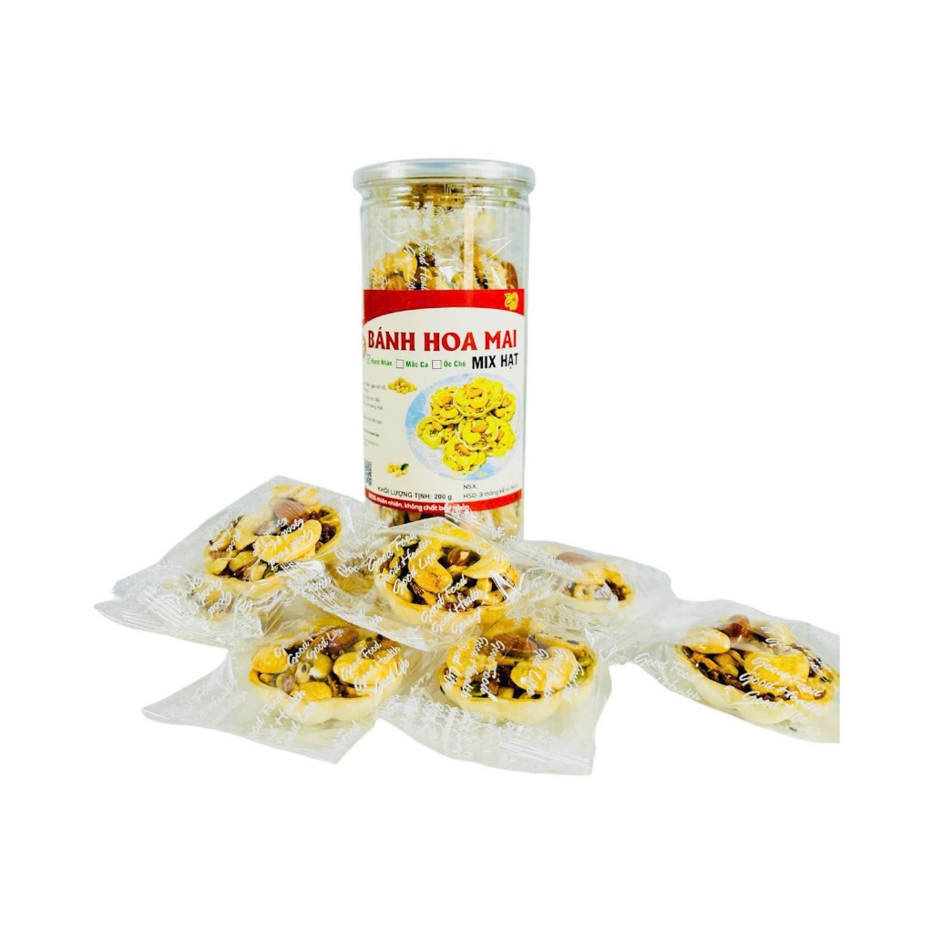 Ảnh Bánh Hoa mai mix hạt dinh dưỡng Mộc Lan Healthy - 250g, 500g 3