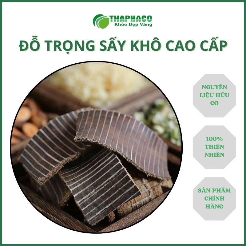 1kg Đổ trọng sấy khô - Hàng sạch thơm cao cấp - Thảo Dược THAPHACO