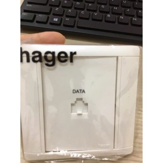 WGT1RJ6 - Ổ Cắm Mạng Đơn RJ45 ( 1 mô-đun ) Cat 6e dòng 10088 Hager