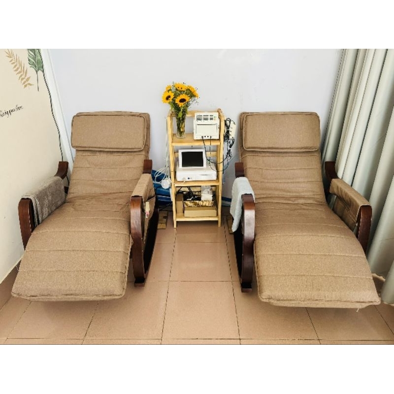 Ảnh Poang Plywood óc chó/khớp ngả lưng/vàng đất 3