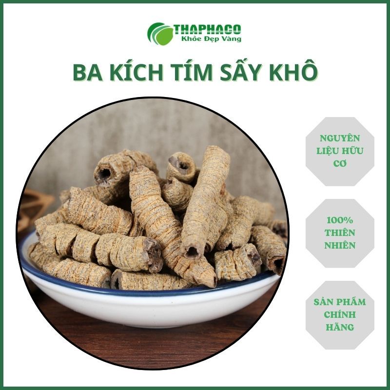 [Thảo Dược] Ba Kích Tim Khô Rút Lõi Nguyên Chất Thaphaco - Túi 500gram
