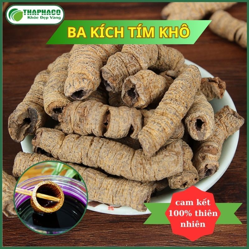 [Thảo Dược] Ba Kích Tim Khô Rút Lõi Nguyên Chất Thaphaco - Túi 500gram