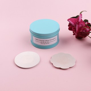 IK Miếng Dán Ngực Giấy Hộp 60 Miếng Dùng 1 Lần, Dán Silicon 5 Cặp Mềm Mại Dùng Lại Nhiều Lần GH06