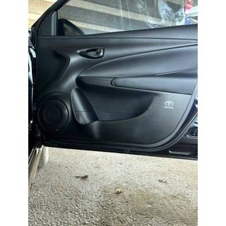 Bộ Dán Chống Xước Tapli Cửa Xe Toyota Vios 2019- 2024- Viền Vân Da Carbon Cao Cấp