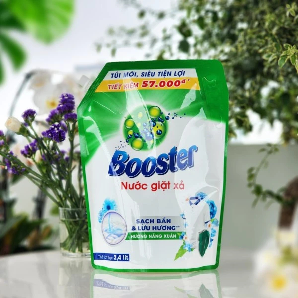 Ảnh Nước Giặt BOOSTER Hương Nắng Xuân Túi 2,4kg 2
