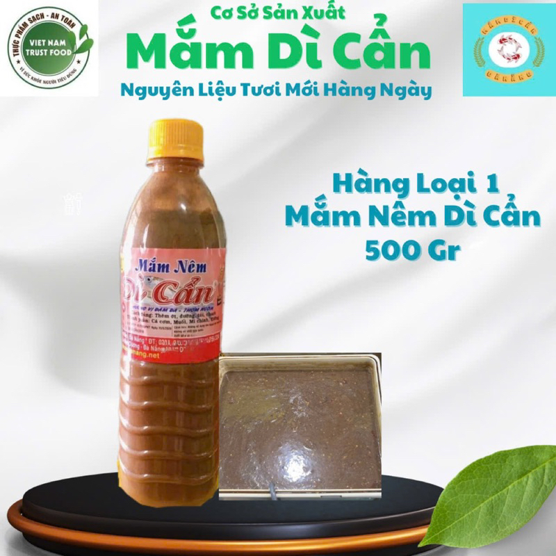 Mắm Nêm Chai Xay Nhuyễn Dì Cẩn (Chai 500ml)-Loại Pha Sẵn Có Thể Dùng ...
