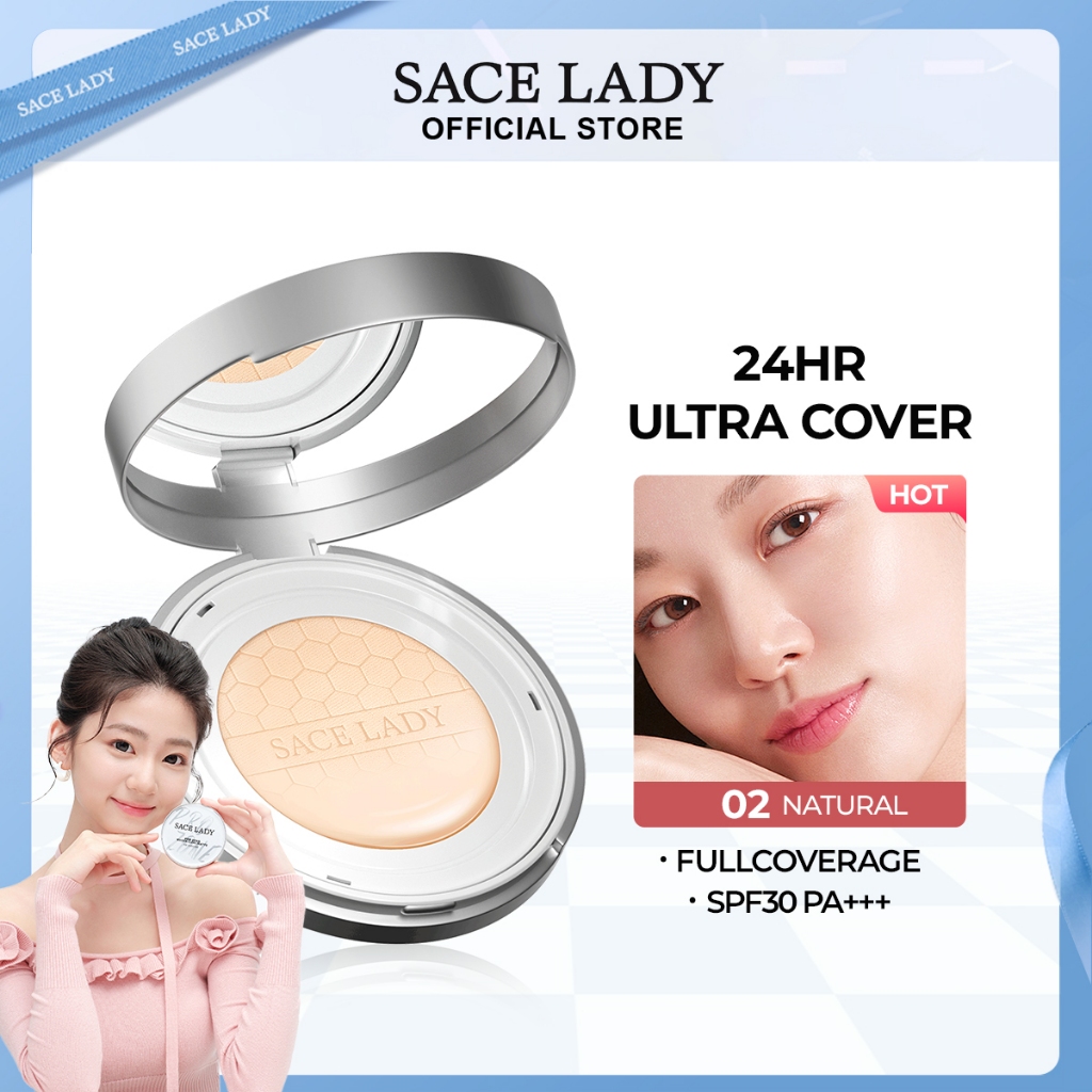 Cushion SACE LADY Phấn Nước Kem Nền Chống Thấm Nước Kiểm Soát Dầu Lâu Trôi SPF30/PA+++