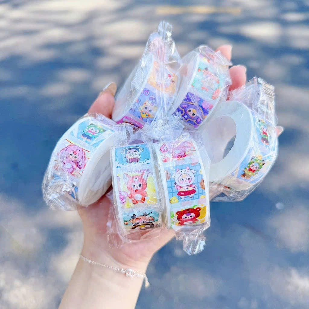 {Giá sốc} Cuộn 500 sticker Baby Three loại đẹp | Shopee Việt Nam