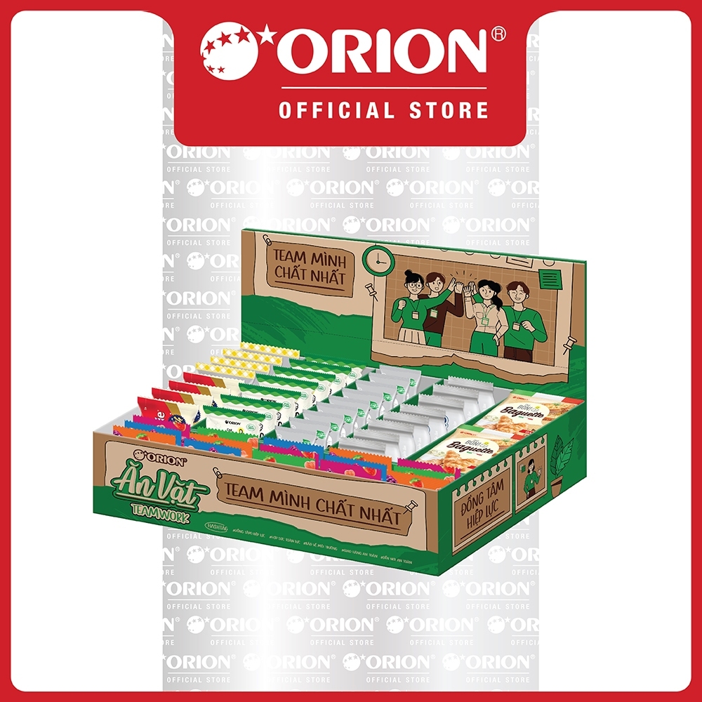 [LIVESTREAM] [ĐỘC QUYỀN ONLINE] Hộp Quà Tặng Bánh Kẹo ĂN VẶT TEAMWORK Orion (992,6G)