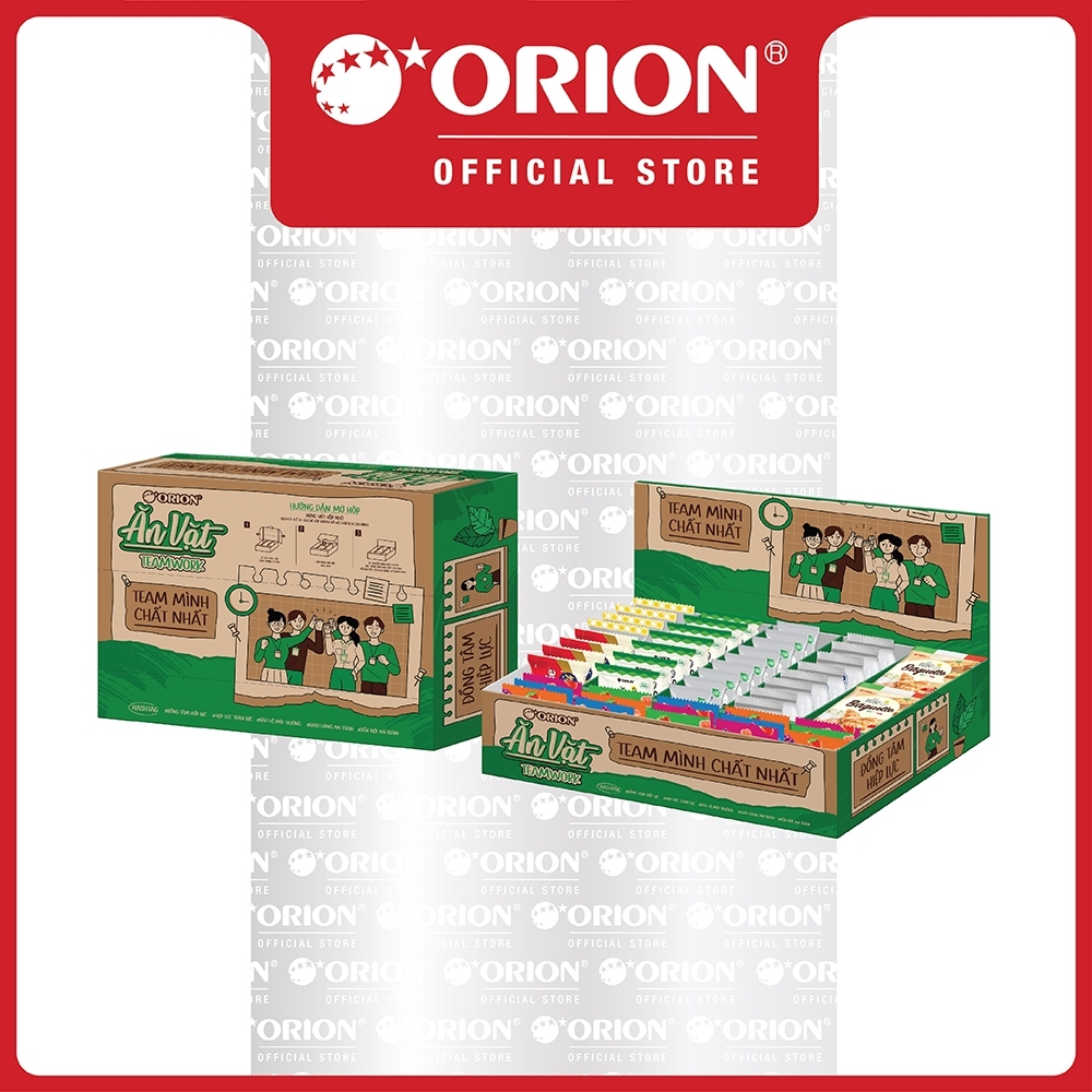 [LIVESTREAM] [ĐỘC QUYỀN ONLINE] Hộp Quà Tặng Bánh Kẹo ĂN VẶT TEAMWORK Orion (992,6G)