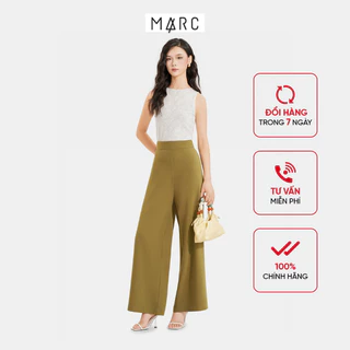 MARC FASHION Quần nữ ống suông lưng cao dây kéo sau CBMH049721