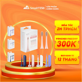 Set 5 Đầu Bàn Chải Thay Thế Halio Sonic Whitening PRO Replacement Brush Heads - Hàng chính hãng