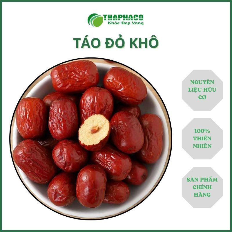 Táo Đỏ Sấy Khô [Hàng sạch thơm cao cấp] - Hàng Loại 1 Túi Lớn 1kg