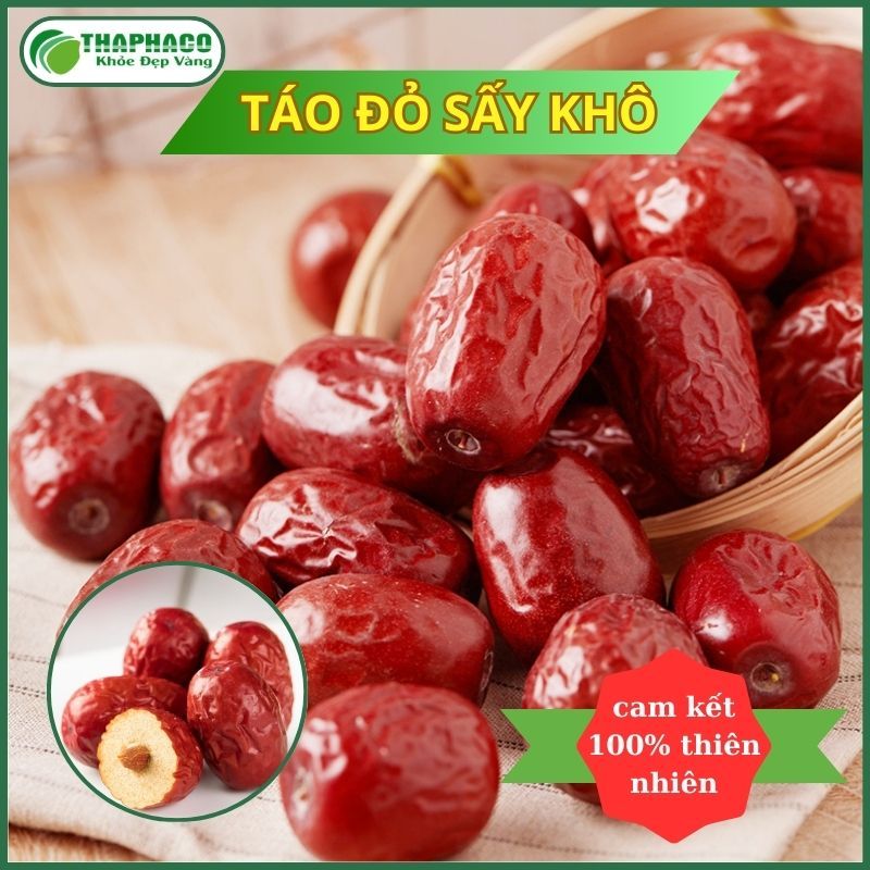 Táo Đỏ Sấy Khô [Hàng sạch thơm cao cấp] - Hàng Loại 1 Túi Lớn 1kg