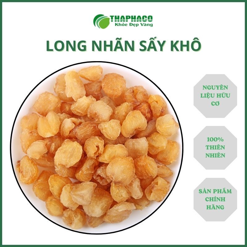 [Túi 500gram] Long nhãn sấy khô hàng sạch thơm cao cấp - Thảo Dược THAPHACO