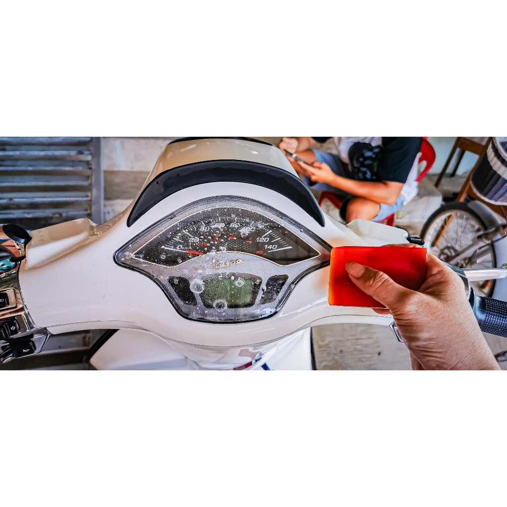 PPF Vespa sprint.. dán bảo vệ mặt đồng hồ xe , xước tự phục hồi vết xước dâm