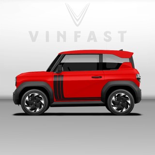 Tem dán xe VF3 - Decal dán xe VF3 MẪU TEM THỂ THAO CÁ TÍNH . 1 bộ dán 2 bên ( mẫu VF3 - 64 )