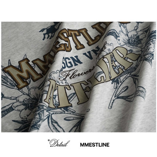 Áo thun MMESTLINE "ROSE" form Boxy chất liệu Premium Cotton in lụa Trame