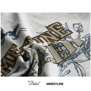 Áo thun MMESTLINE "ROSE" form Boxy chất liệu Premium Cotton in lụa Trame