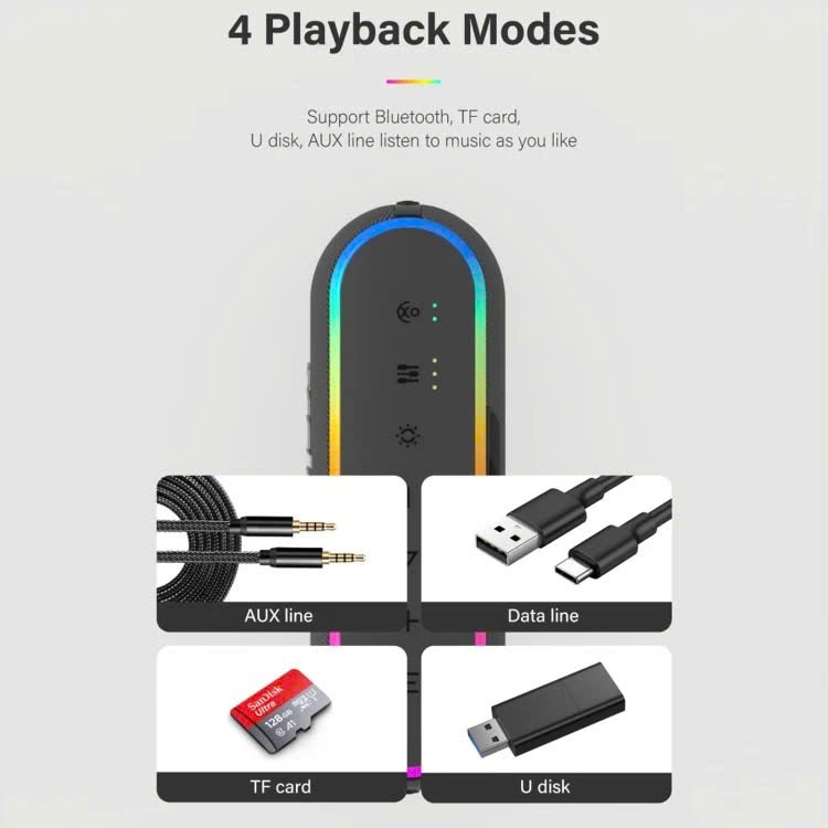 Loa Bluetooth 5.3 Xdobo X8 III Công Suất 60W Tích Hợp Power Bank Chống Nước IPX7 Hỗ Trợ Thẻ TF, DSP, TWS, Dải Led RGB | BigBuy360 - bigbuy360.vn