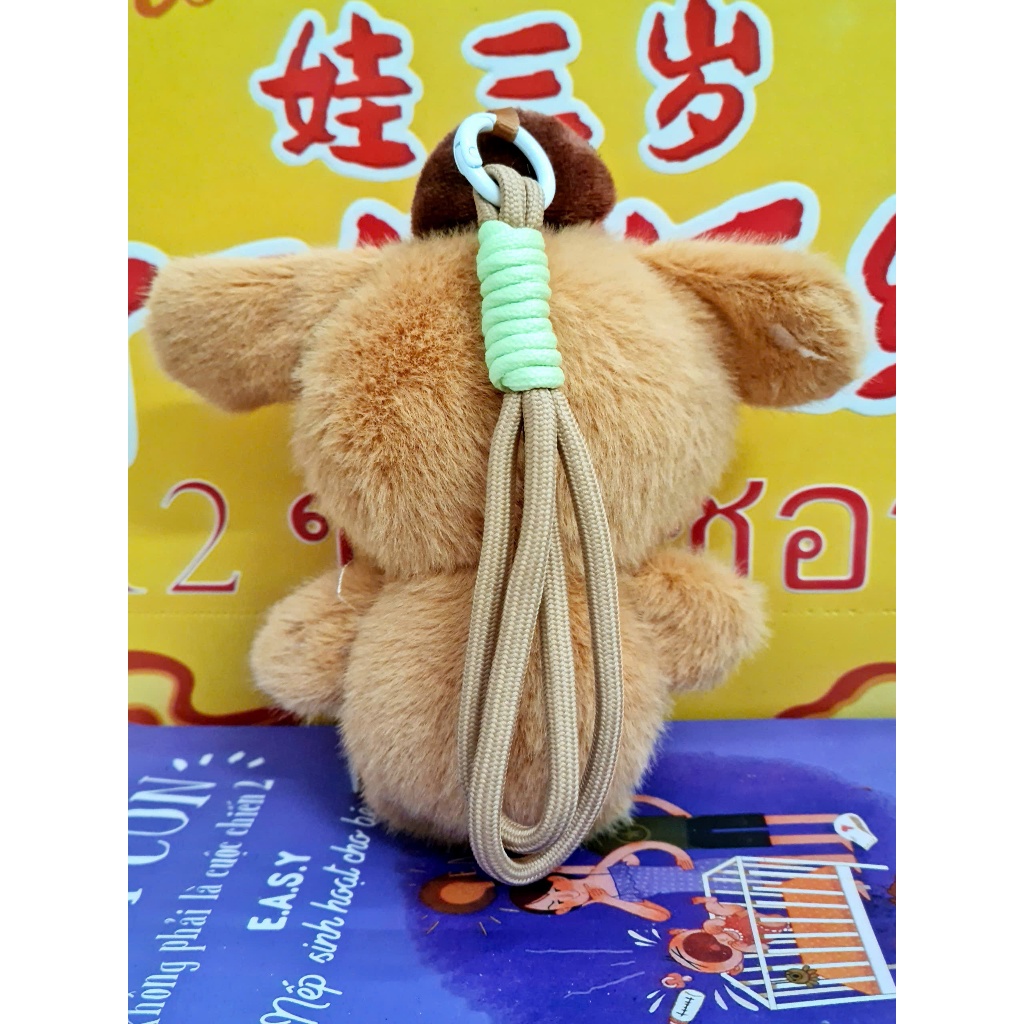 [ Hàng Unboxx ] Bé ba tai gấu thỏ thiết kế mặt nhựa có hương thơm nhẹ làm móc khóa dễ thương