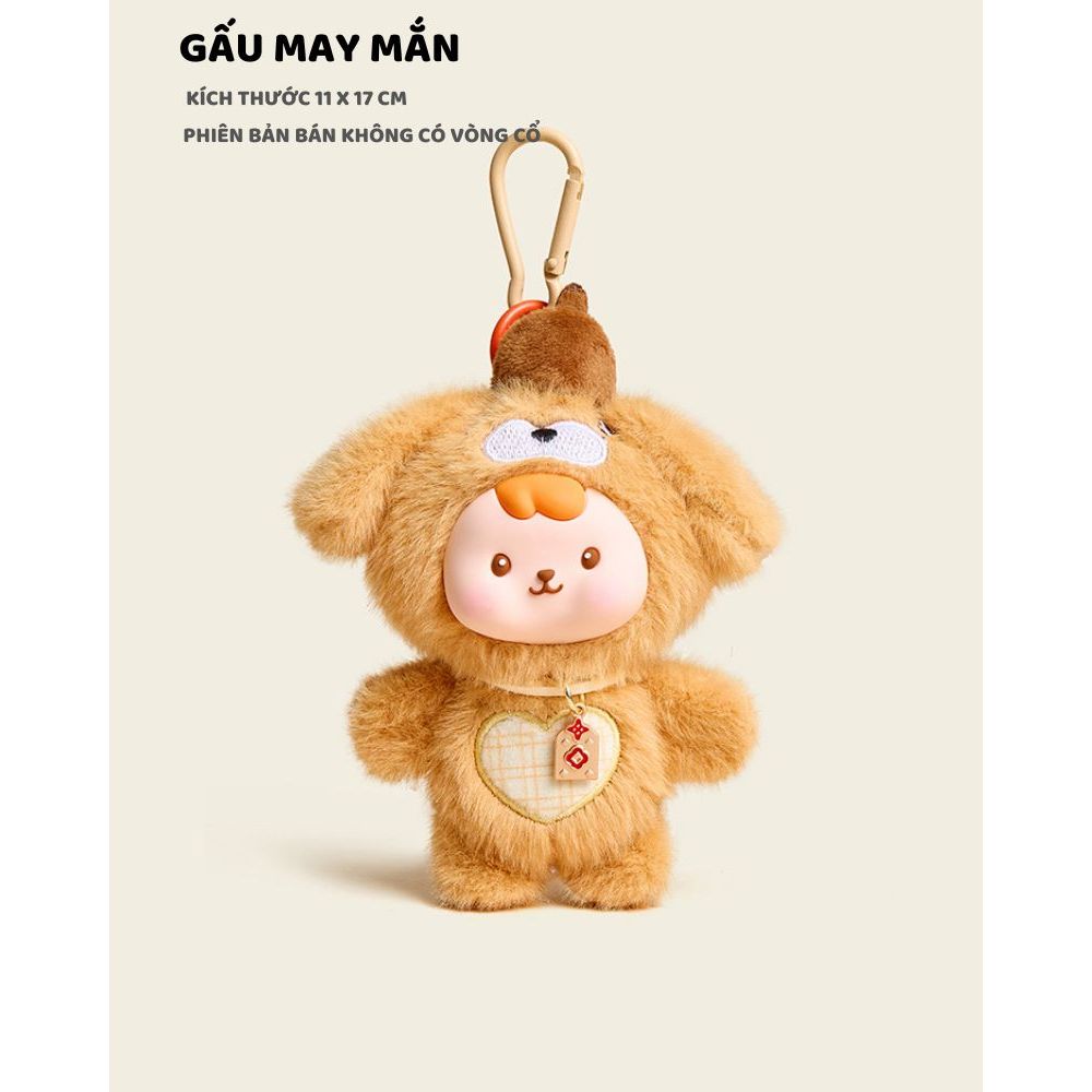 [ Hàng Unboxx ] Bé ba tai gấu thỏ thiết kế mặt nhựa có hương thơm nhẹ làm móc khóa dễ thương