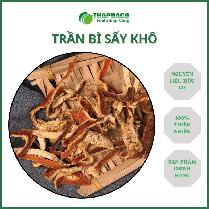 Trần bì sấy khô - Hàng sạch thơm cao cấp - túi lớn loại 1kg - Thảo Dược THAPHACO