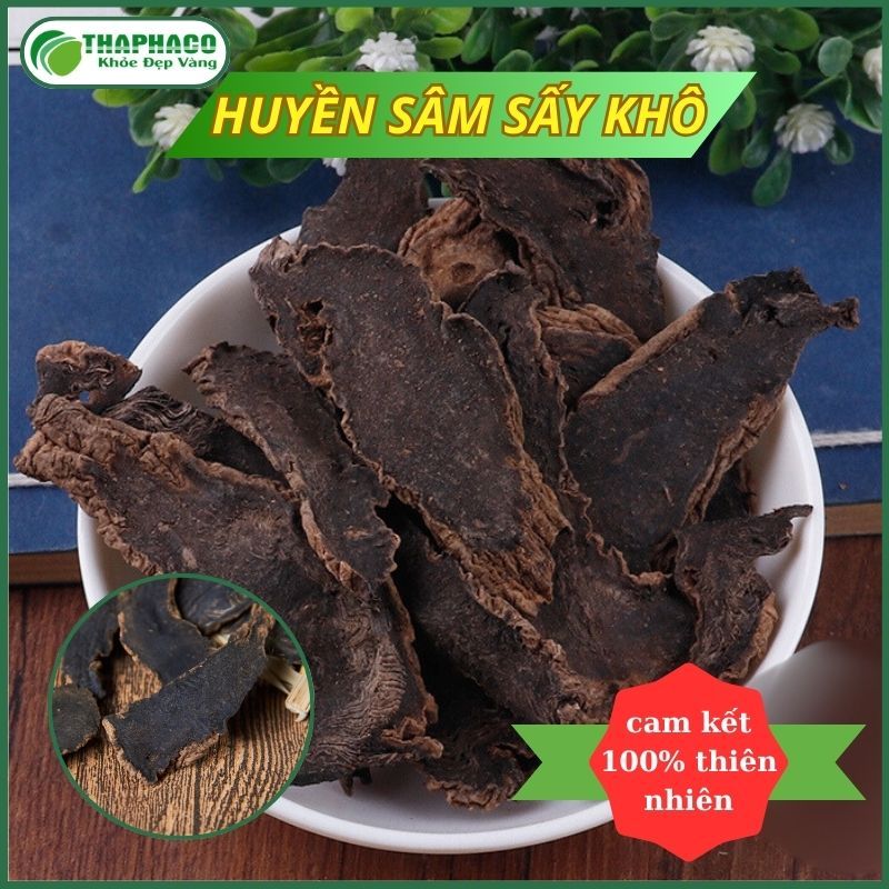 Huyền Sâm/Hắc Sâm Khô Cao Cấp - Hàng Loại 1 - Túi lớn 500gram - Thaphaco
