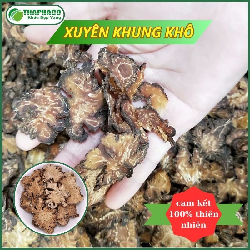 Xuyên khung sấy khô - Hàng sạch thơm cao cấp - Túi lớn loại 500gram - Thảo Dược THAPHACO