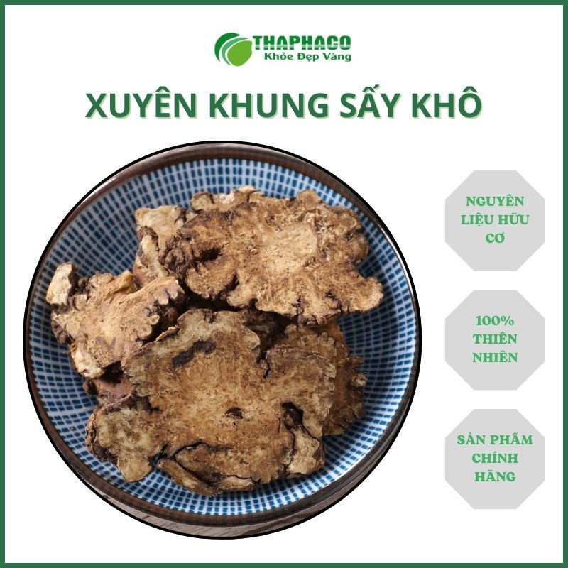 Xuyên khung sấy khô - Hàng sạch thơm cao cấp - Túi lớn loại 500gram - Thảo Dược THAPHACO