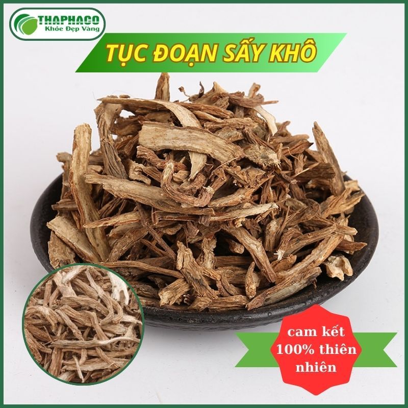 Tục đoạn sấy khô - Hàng sạch thơm cao cấp - Túi lớn loại 1kg - Thảo Dược THAPHACO
