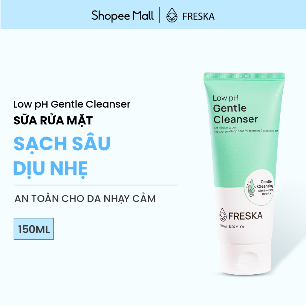 Ảnh Bộ đôi Sữa rửa mặt Freska Low pH 150ml và Nước hoa hồng HA 5 Essence 210ml 1