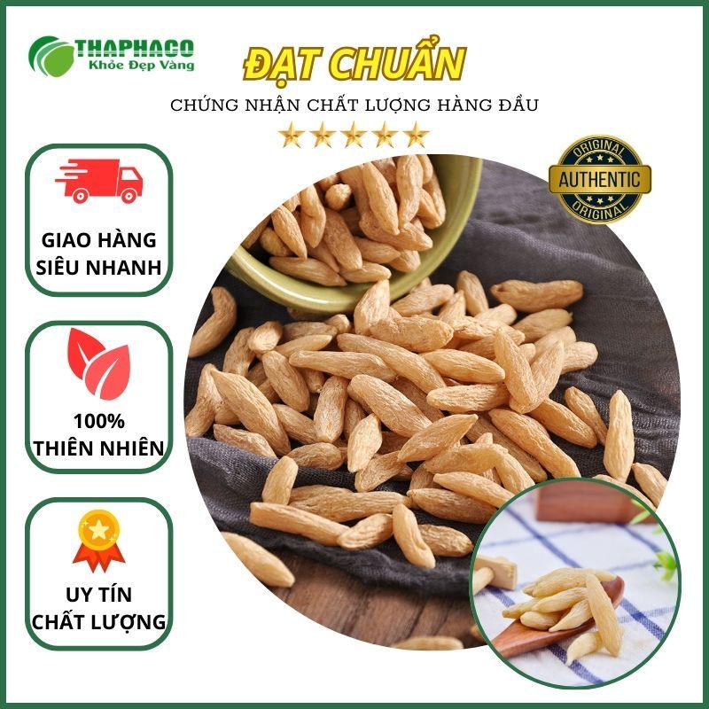 Mạch môn đông sấy khô - Hàng sạch thơm cao cấp - Túi 100gram - Thảo Dược THAPHACO
