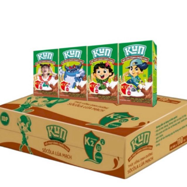 Sữa KUN Sôcôla Lúa Mạch Có Thạch Thùng 48 Hộp x 110ml | Shopee Việt Nam