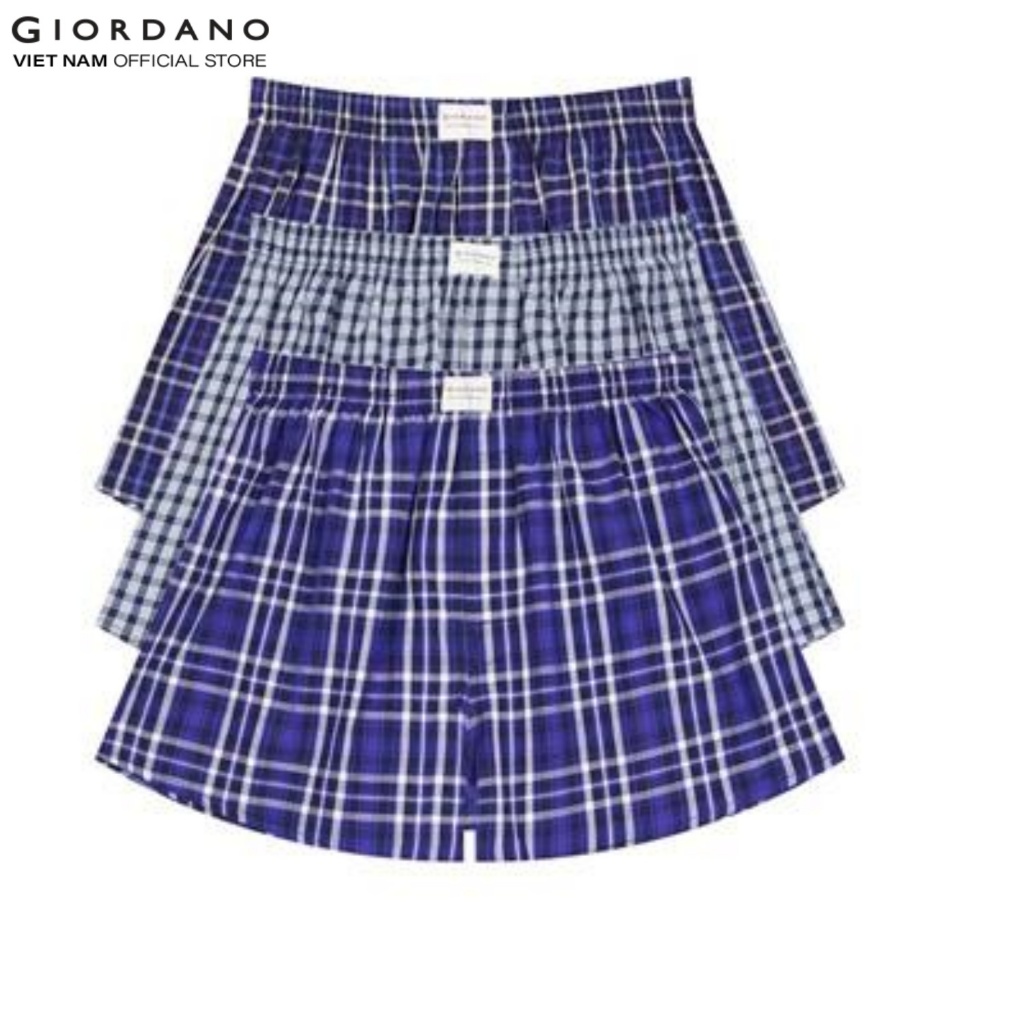 Ảnh GIORDANO Set 3 Quần Lót Nam Boxers 01174119 2