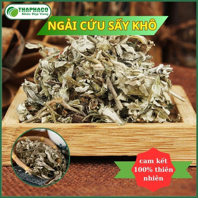 [Túi 1kg] Trà ngải cứu sấy khô - Hàng sạch thơm cao cấp - Thảo Dược THAPHACO